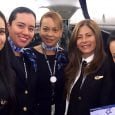 Tripulación Femenina en vuelo de Copa Airlines por día de la Mujer.