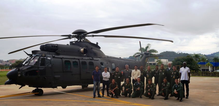 Fuerzas Armadas de Brasil recibiendo el H225M de Airbus.