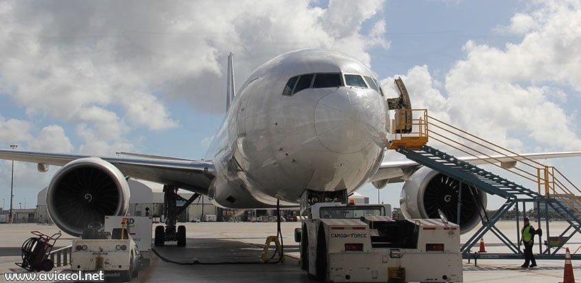 Boeing 777F de LATAM Cargo en Miami.