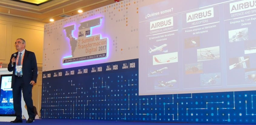 Participación de Airbus en Summit de Transformación Digital en Medellín.