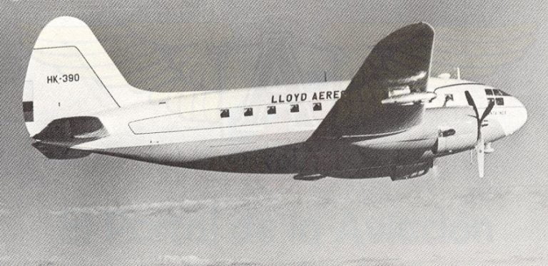 Curtiss C-46 del Lloyd Aéreo Colombiano.