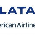 Logos de LATAM y American Airlines.