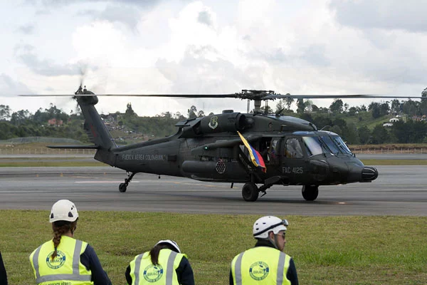 Show de los Black Hawk Arp&iacute;a de la Fuerza A&eacute;rea Colombiana en F-AIR 2017.