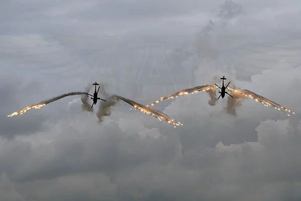 Show de los Black Hawk Arp&iacute;a de la Fuerza A&eacute;rea Colombiana en F-AIR 2017.