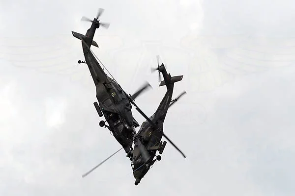 Show de los Black Hawk Arp&iacute;a de la Fuerza A&eacute;rea Colombiana en F-AIR 2017.