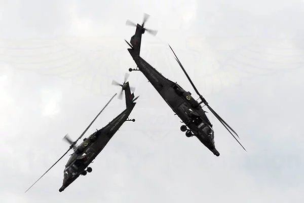 Show de los Black Hawk Arp&iacute;a de la Fuerza A&eacute;rea Colombiana en F-AIR 2017.