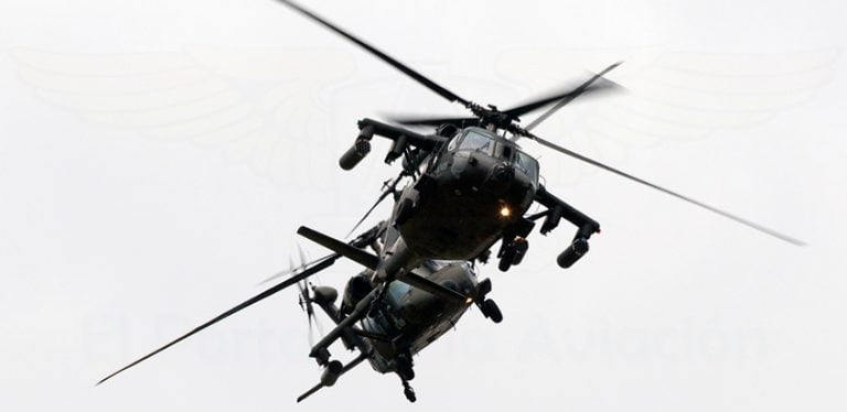 Show de los Black Hawk Arpía de la Fuerza Aérea Colombiana en F-AIR 2017.