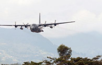 Demostración del sistema MFFS II en Hércules C-130 de la Fuerza Aérea Colombiana (FAC).