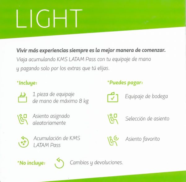 Las nuevas tarifas de LATAM Airlines para vuelos nacionales volavi