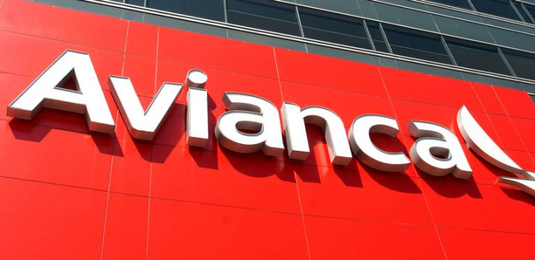 Facha del Edificio de Avianca en Bogotá.