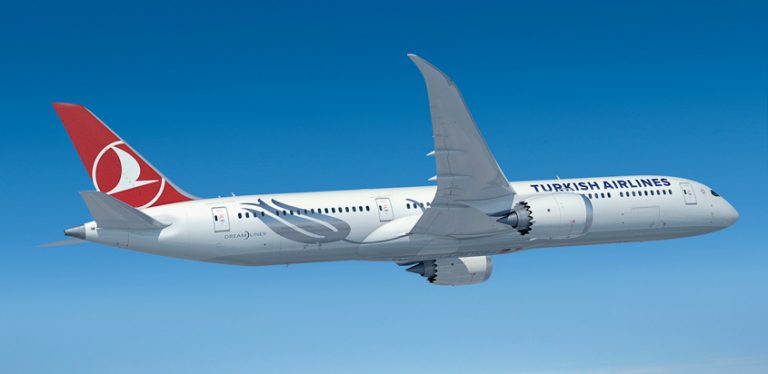 Render de un Boeing 787-9 de Turkish Airlines.