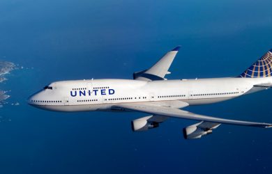 Boeing 747-400 de United Airlines.