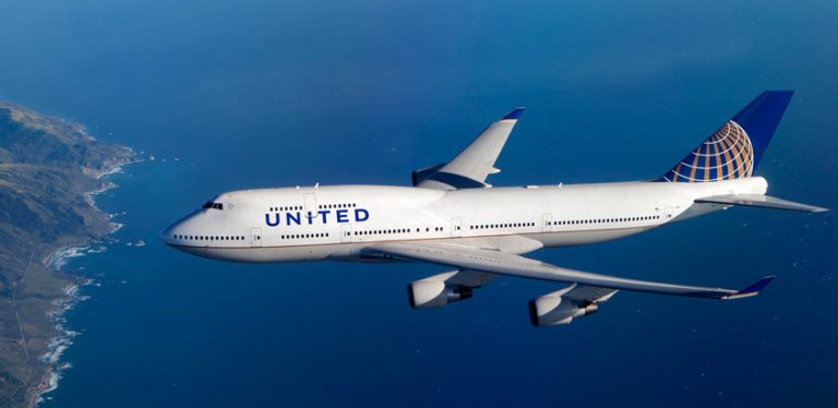 Boeing 747-400 de United Airlines.