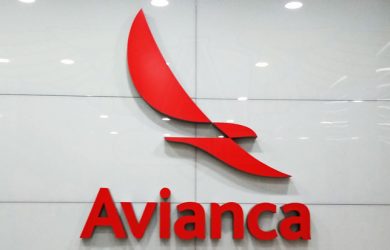 Logo de Avianca en su Centro Administrativo en Bogotá.