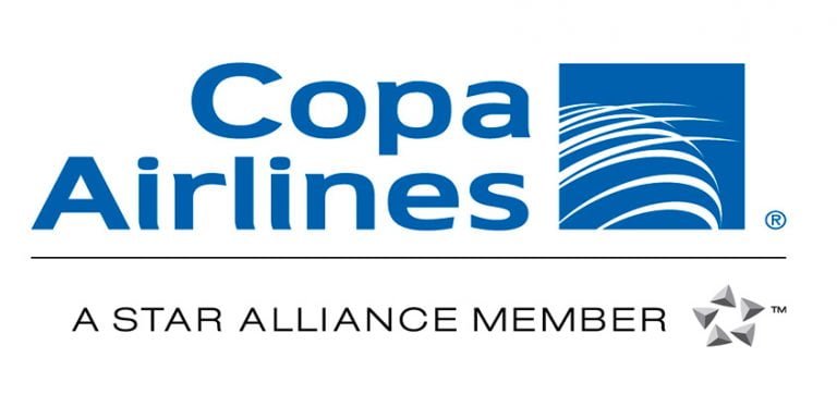 Logo de Copa Airlines, miembro de Star Alliance.