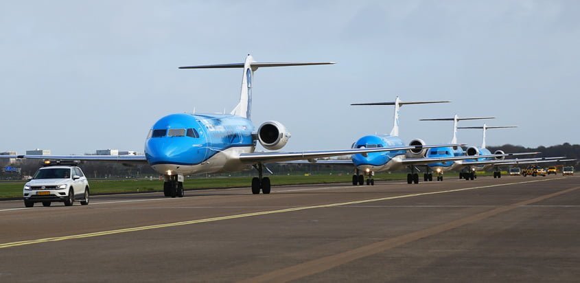 Despedida a la flota de Fokker 70 de KLM.