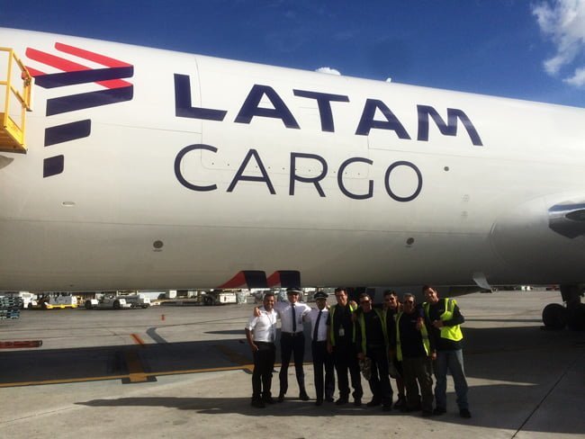 Boeing 767F de LATAM Cargo.