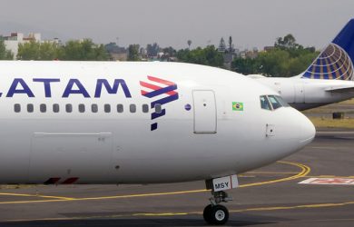 Boeing 767-300ER de LATAM Airlines en Ciudad de México.