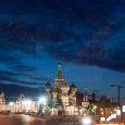 Plaza Roja de Moscú con la Catedral de San Basilio al fondo.