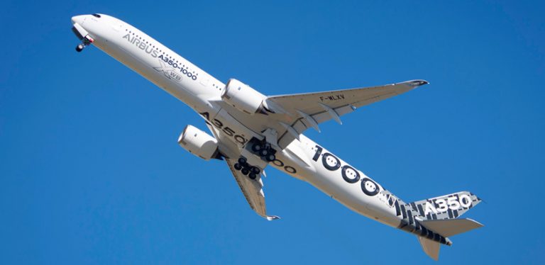 Airbus A350-1000 en París Ar Show.