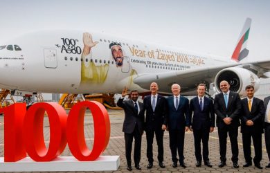100° Airbus A380 de Emirates.