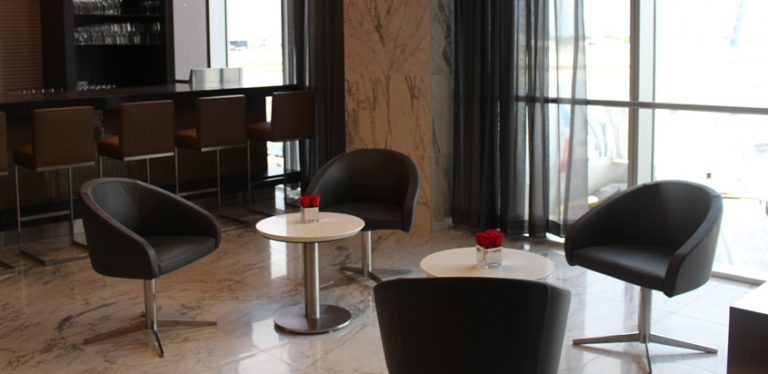 Flagship Lounge de American Airlines en Miami.