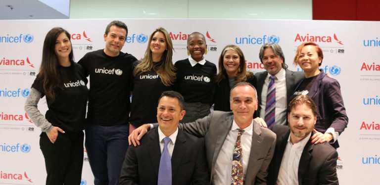 Alianza de Avianca y UNICEF.