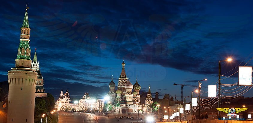 La Plaza Roja de Moscú con la Catedral de San Basilio.