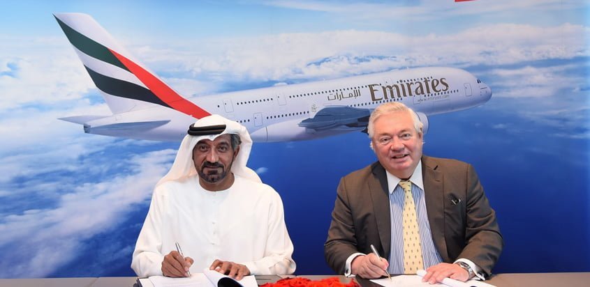Airbus y Emirates firman acuerdo para nuevo pedido del A380.