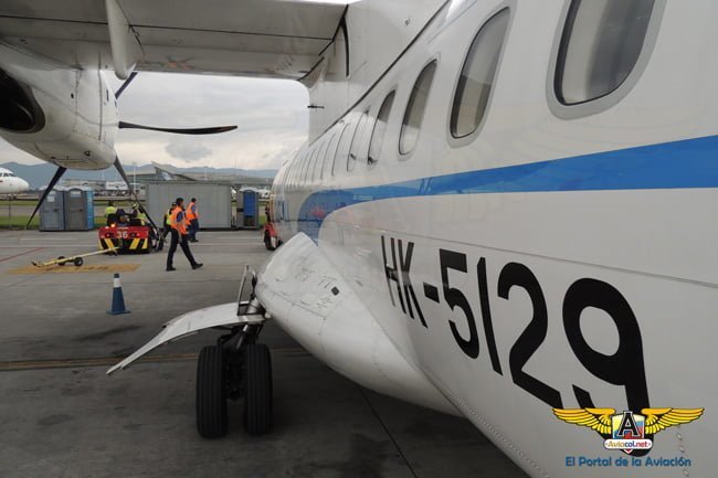 ATR 42-600 (HK-5129) de SATENA que nos llevaría a San Vicente del Caguán.