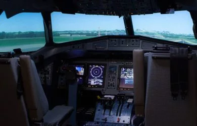 Simulador del ATR 72-600 de Global Training Aviation.