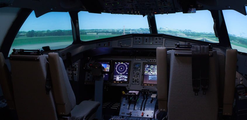 Simulador del ATR 72-600 de Global Training Aviation.