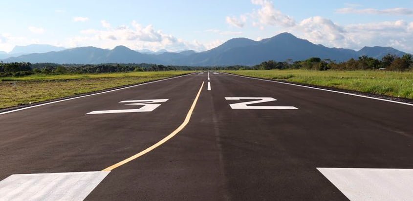 Pista del Aeropuerto de San Vicente del Caguán, en Colombia.