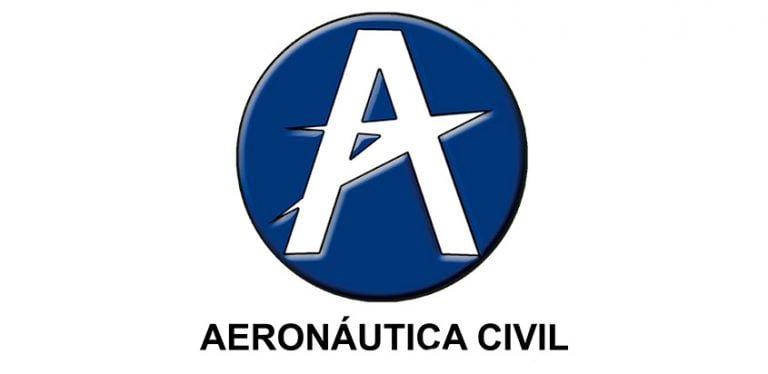 Logo de la Aeronáutica Civil de Colombia.