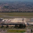 Vista aérea del Terminal Puente Aéreo de Bogotá.
