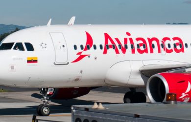 Airbus A319 de Avianca en rodaje.