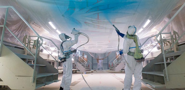Centro de Pintura de Airbus en Toulouse, Francia.