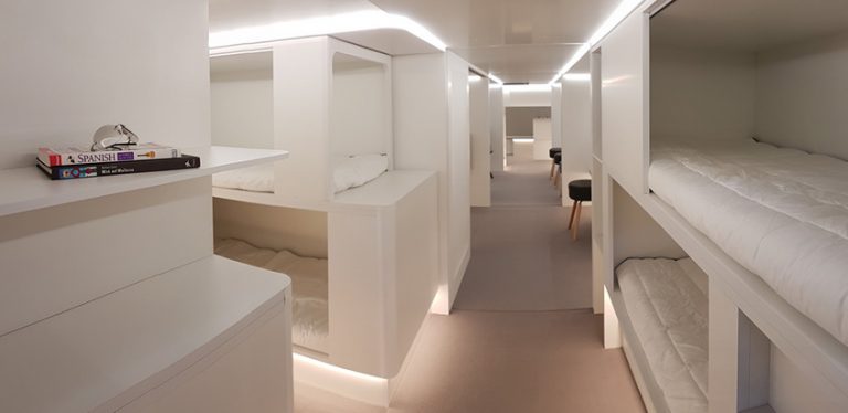 Airbus y Zodiac diseñan nuevos espacios para los pasajeros.