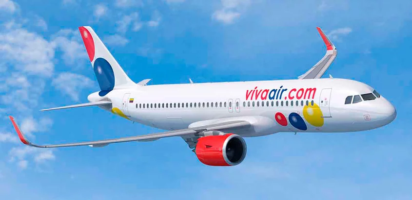 Modelo de un Airbus A320 de Viva Air.