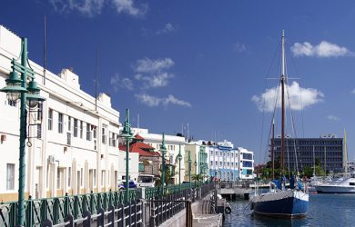 Vista de Bridgetown, Barbados.