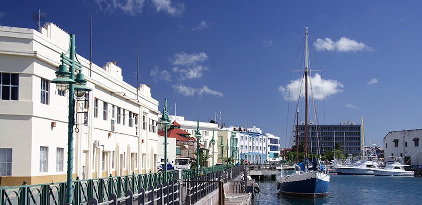 Vista de Bridgetown, Barbados.