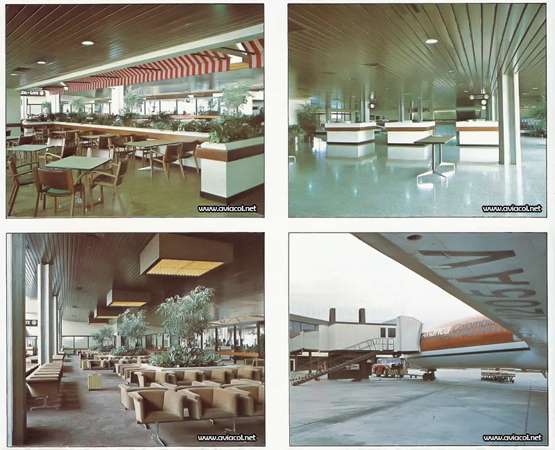 Interior del Terminal Puente A&eacute;reo de Avianca en Bogot&aacute;.
