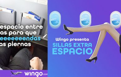 Nuevo servicio de sillas extra espacio de Wingo.