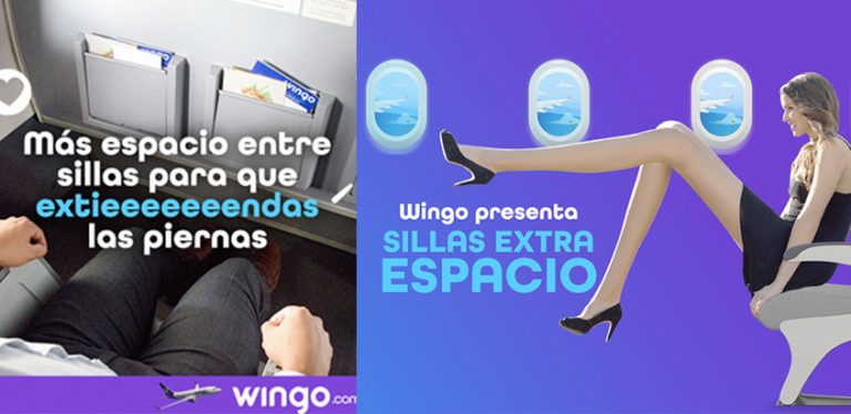 Nuevo servicio de sillas extra espacio de Wingo.
