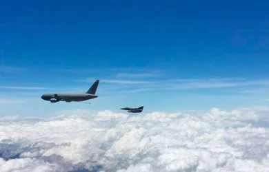 Entrenamiento Fighter Drag con Kfir y B767KFC.