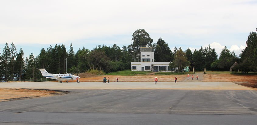 Plataforma del Aeropuerto Los Pozos de San Gil, Santander.