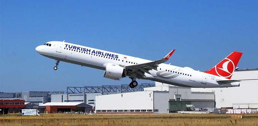 Airbus A321neo de Turkish Airlines.