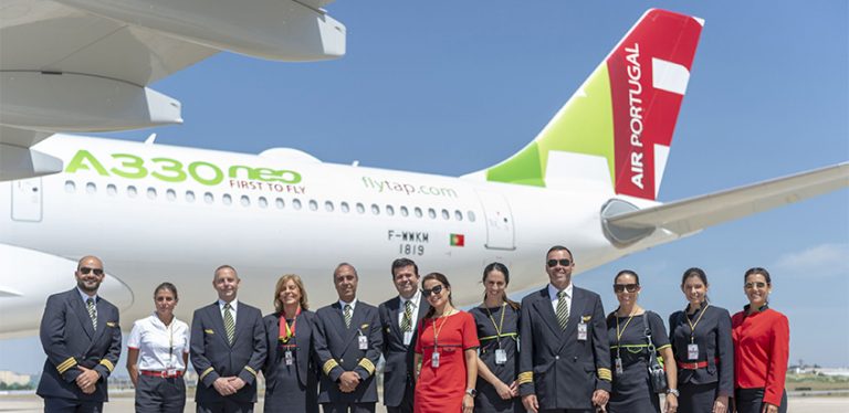 Airbus A330neo de TAP en su tour por América.