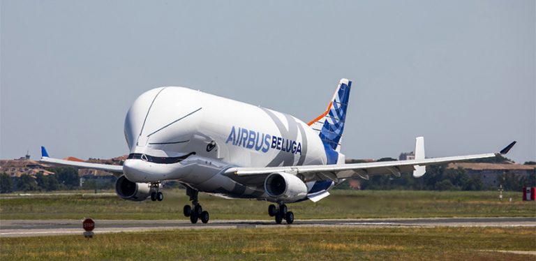 El primer Airbus Beluga XL realizó su primer vuelo.