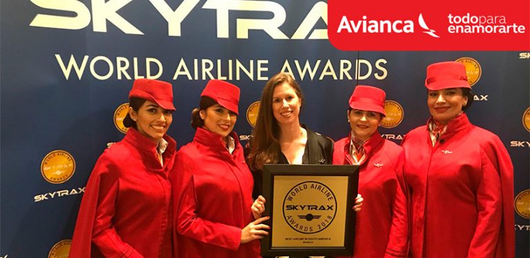 Avianca: Mejor Aerolínea de Suramérica según Skytrax.